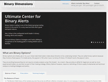 Tablet Screenshot of binarydimensions.com